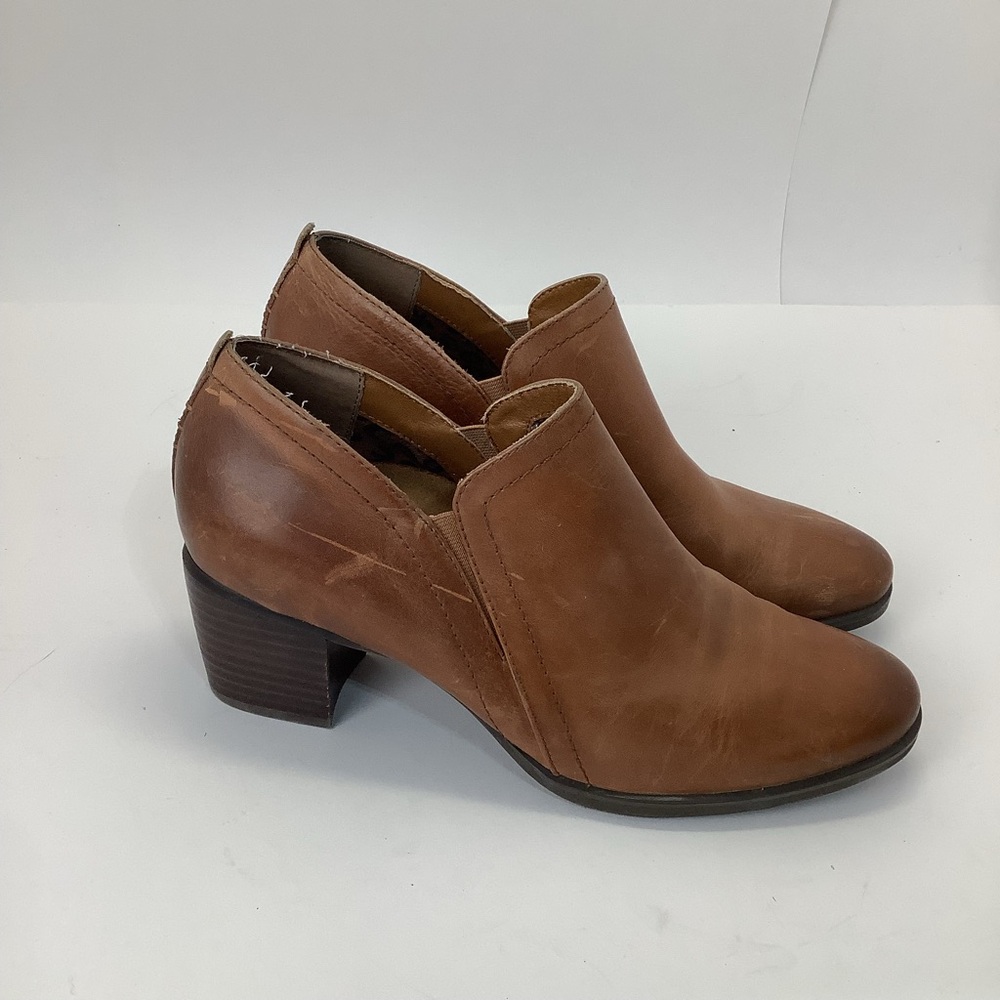 Aetrex Delaney Leather Ankle Booties womens size‎ 9 / 9.5
